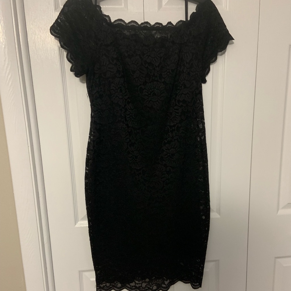 Off the shoulder lace dress